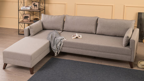 Corner sofa on the left Bella crème