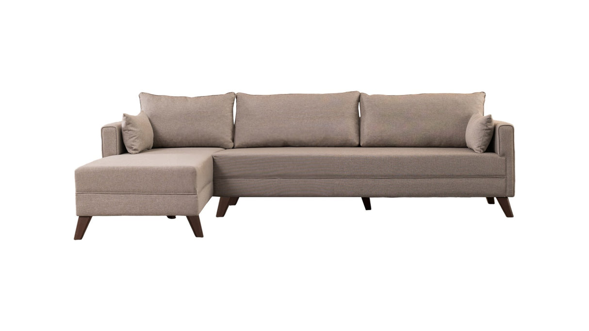 Corner sofa on the left Bella crème