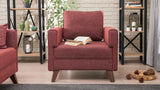 Armchair Bella Claret Red