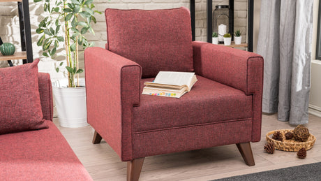 Armchair Bella Claret Red