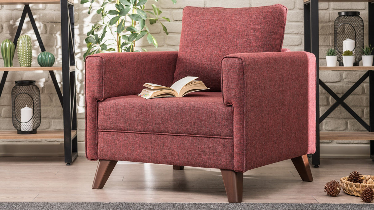 Armchair Bella Claret Red