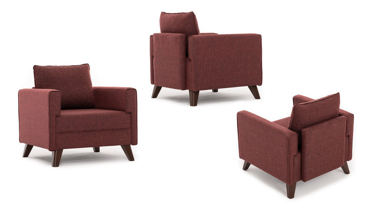 Armchair Bella Claret Red