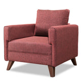 Armchair Bella Claret Red