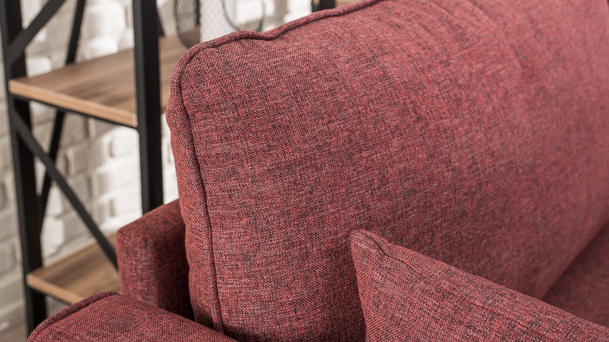 2-seater Bank Bella Claret Red