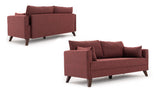 2-seater Bank Bella Claret Red