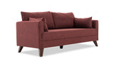 3-seater sofa bed Bella Claret Red