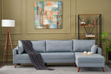 Corner sofa on the right Bella blue