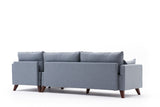 Corner sofa on the right Bella blue