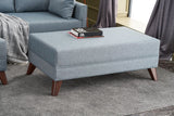 Corner sofa with sleeping function on the left Bella blue