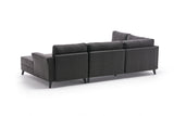 Corner sofa with sleeping function eris anthracite