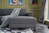 Corner sofa with sleeping function eris anthracite