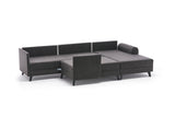 Corner sofa with sleeping function BELEN ANTRACITE