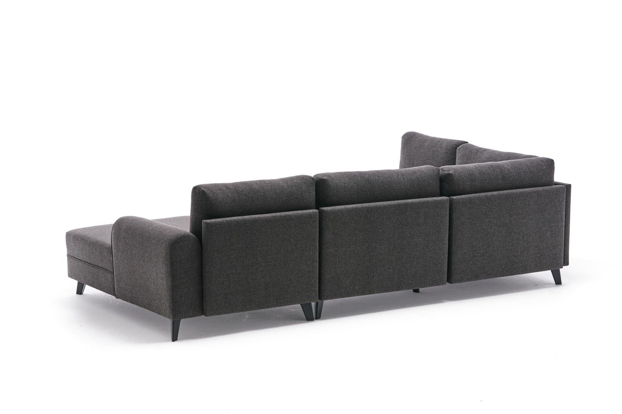 Corner sofa with sleeping function BELEN ANTRACITE