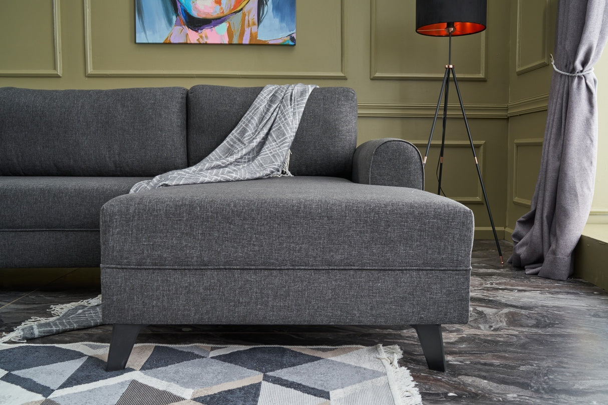 Corner sofa with sleeping function BELEN ANTRACITE