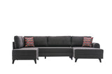 Corner sofa with sleeping function BELEN ANTRACITE