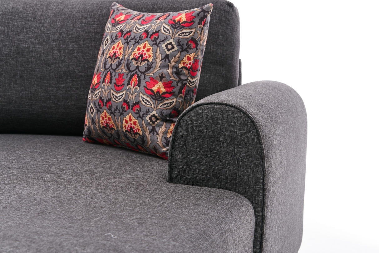 Corner sofa with sleeping function BELEN ANTRACITE