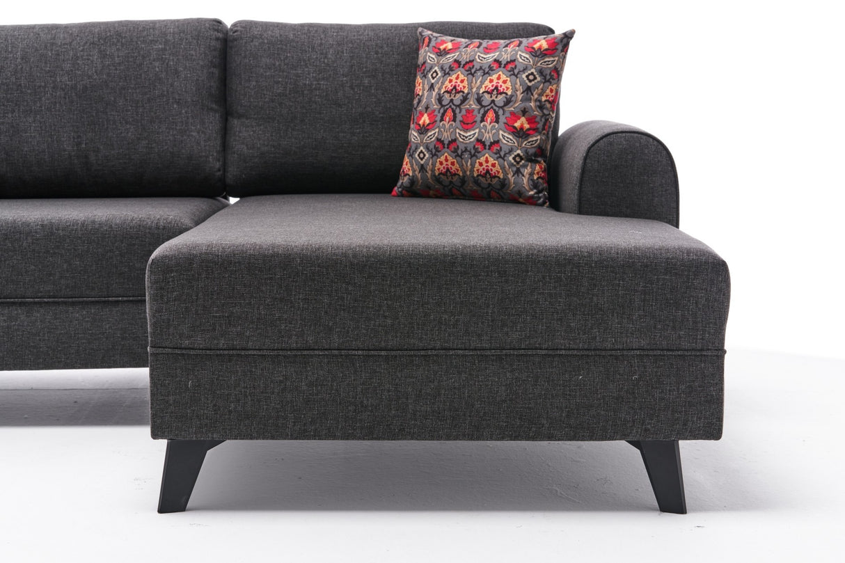 Corner sofa with sleeping function BELEN ANTRACITE