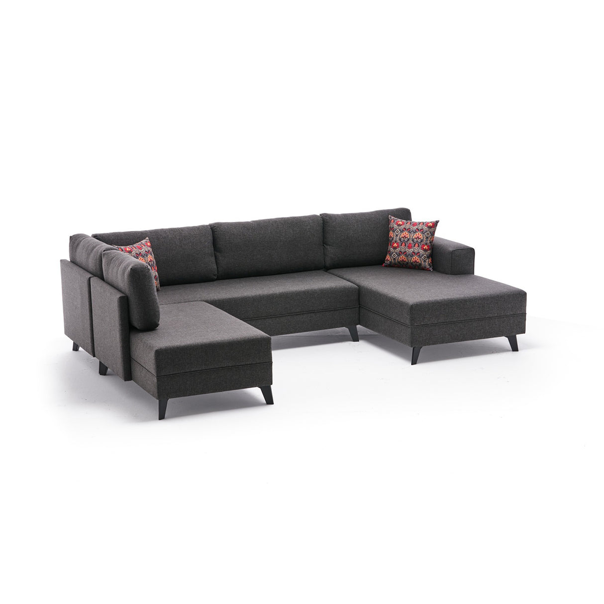 Corner sofa with sleeping function Efsun Anthracite