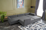 Corner sofa with sleeping function Efsun Anthracite