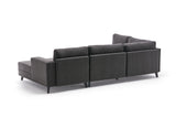 Corner sofa with sleeping function Efsun Anthracite