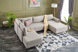 Corner sofa with sleeping function BELEN cream