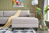 Corner sofa with sleeping function BELEN cream