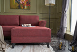 Corner sofa with sleeping function Eris Claret Red