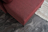 Corner sofa with sleeping function BELEN Claret Red