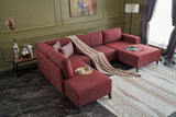 Corner sofa with sleep function Efsun Claret Red