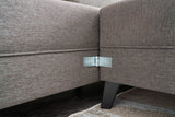 Corner sofa with sleep function Efsun Brown