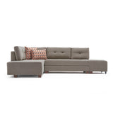 Corner sofa with sleeping function on the left manama crème