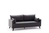 3-seater Bank Bella Anthracite