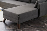 Corner sofa on the right Bella Anthracite