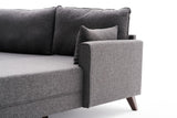 Corner sofa on the right Bella Anthracite