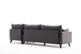 Corner sofa on the right Bella Anthracite