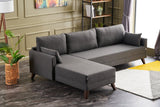 Corner sofa left Bella Anthracite