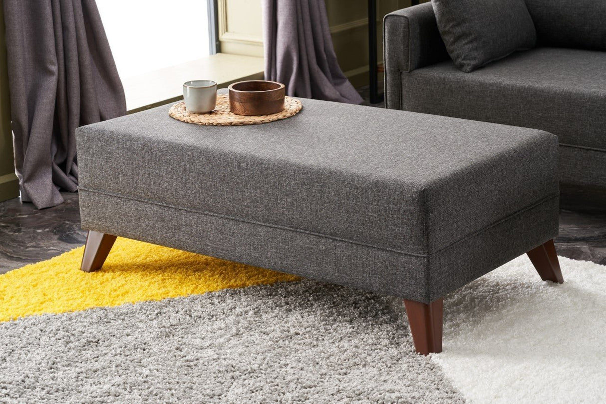 Corner sofa with sleeping function on the right Bella Anthracite