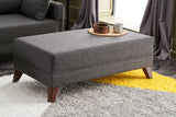 Corner sofa with sleeping function on the left Bella Anthracite