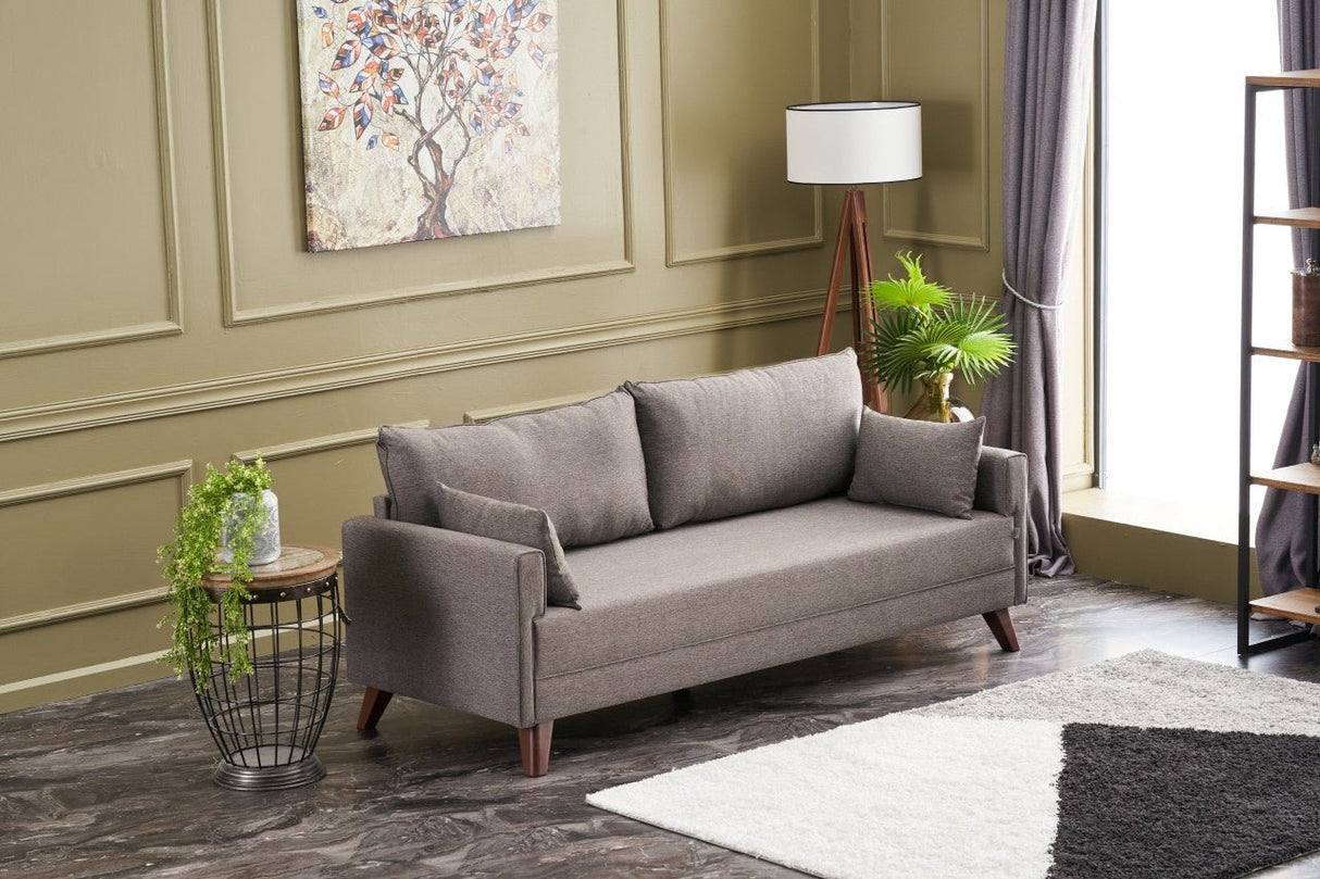 3-seater sofa bella brown