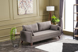 3-seater sofa bella brown