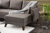 Corner sofa with sleep function on the right Bella Bruin