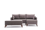 Corner sofa with sleep function on the right Bella Bruin