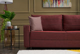 3-seater sofa bed Ece Claret Red