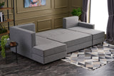 Corner sofa with sleeping function Ece Gray