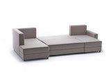 Corner sofa with sleep function Ece cream