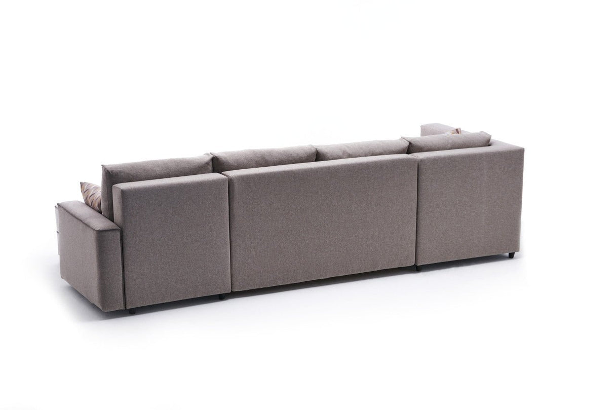 Corner sofa with sleep function Ece cream