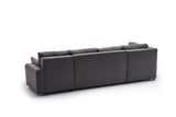 Corner sofa with sleep function ECE Brown