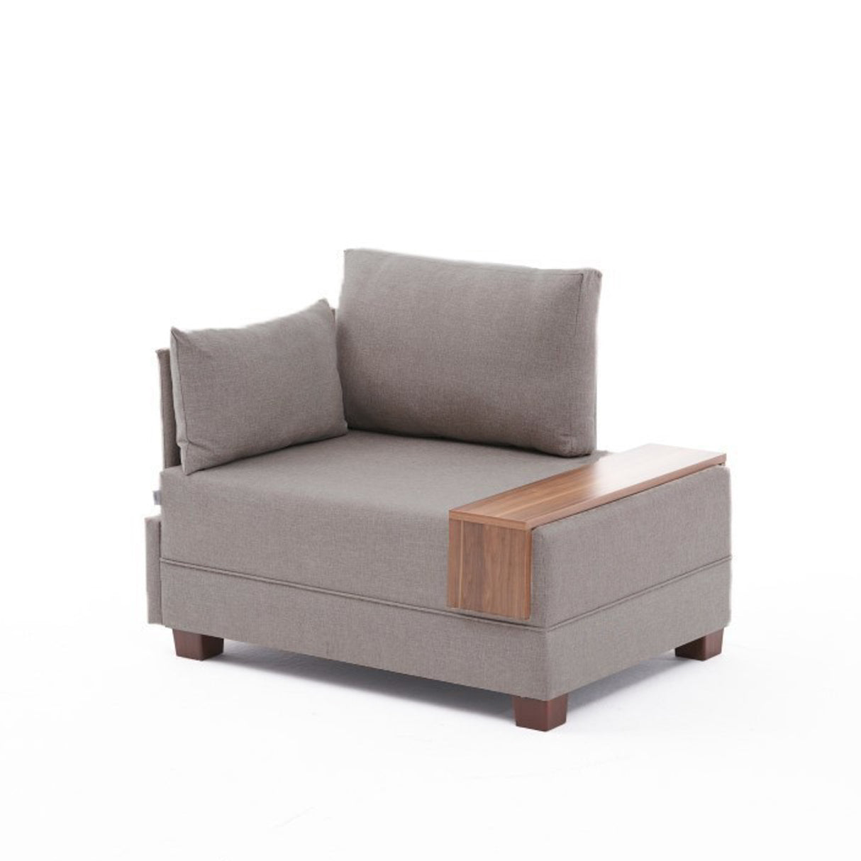 Armchair left fly beige