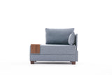 Armchair right fly blue