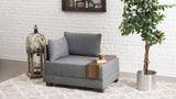 Armchair left fly gray